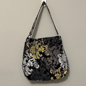 Vera Bradley Black Floral Patterned Purse